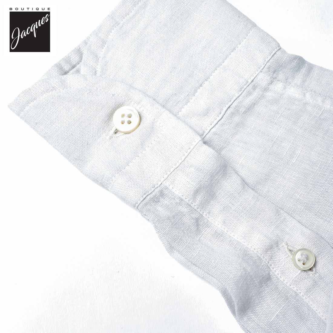 Ice Gray Linen Modern Fit Casual Shirt - SONRISA