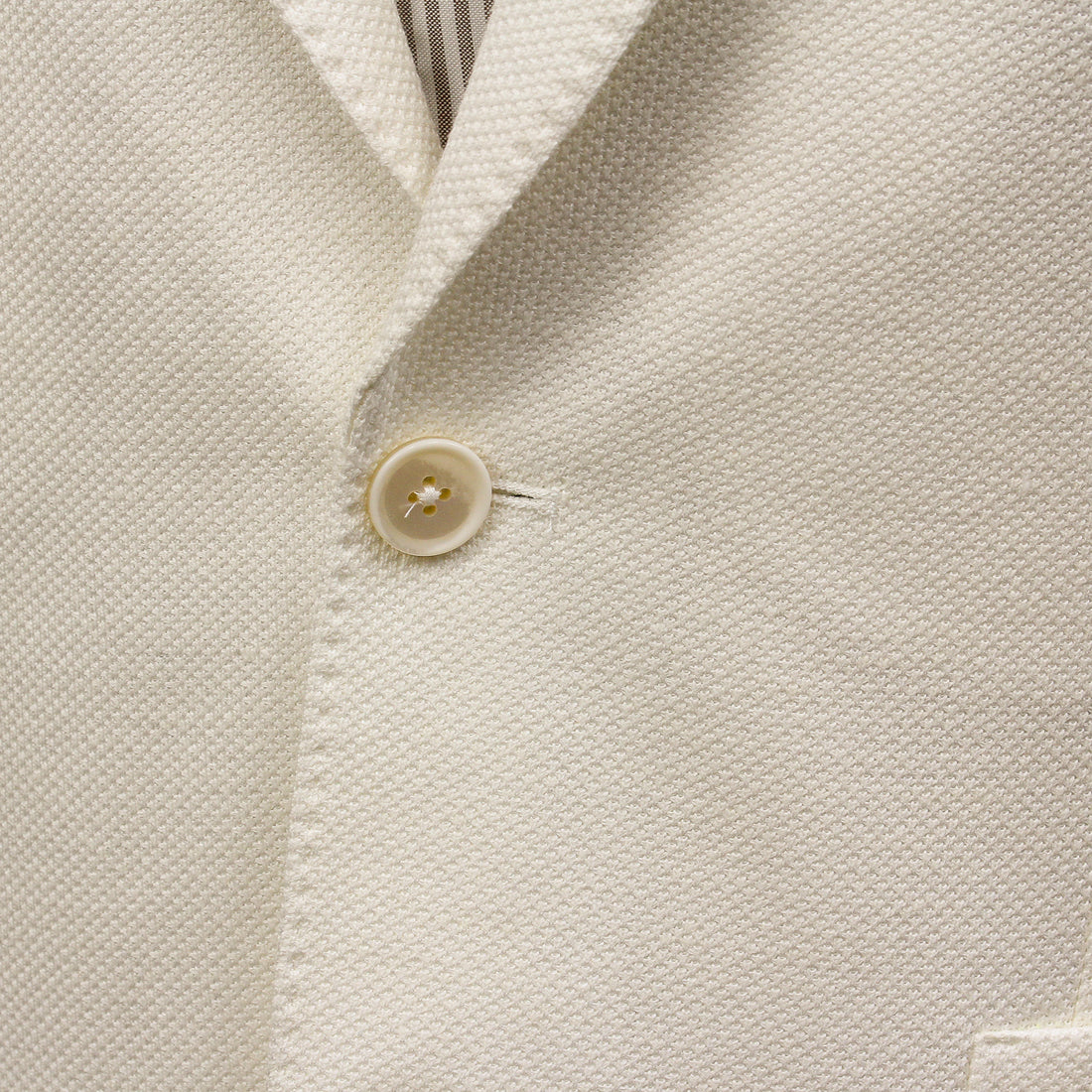 Off-White Linen-Cotton Jersey Tailored Unconstructed Sport Jacket - L.B.M. 1911
