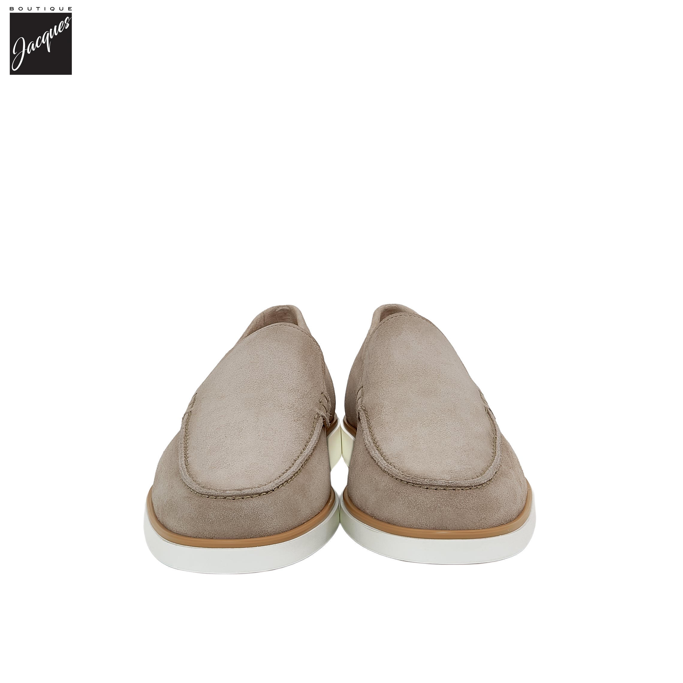 Taupe Lourenco Suede Loafer - Magnanni - Boutique Jacques International