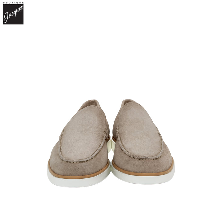 Taupe Lourenco Suede Loafer - Magnanni - Boutique Jacques International