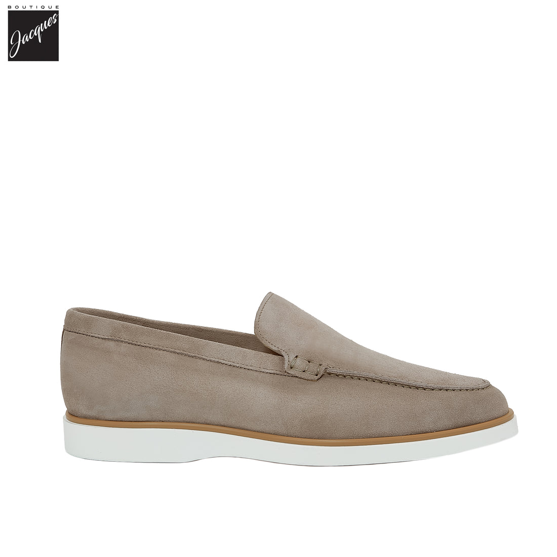 Taupe Lourenco Suede Loafer - Magnanni - Boutique Jacques International