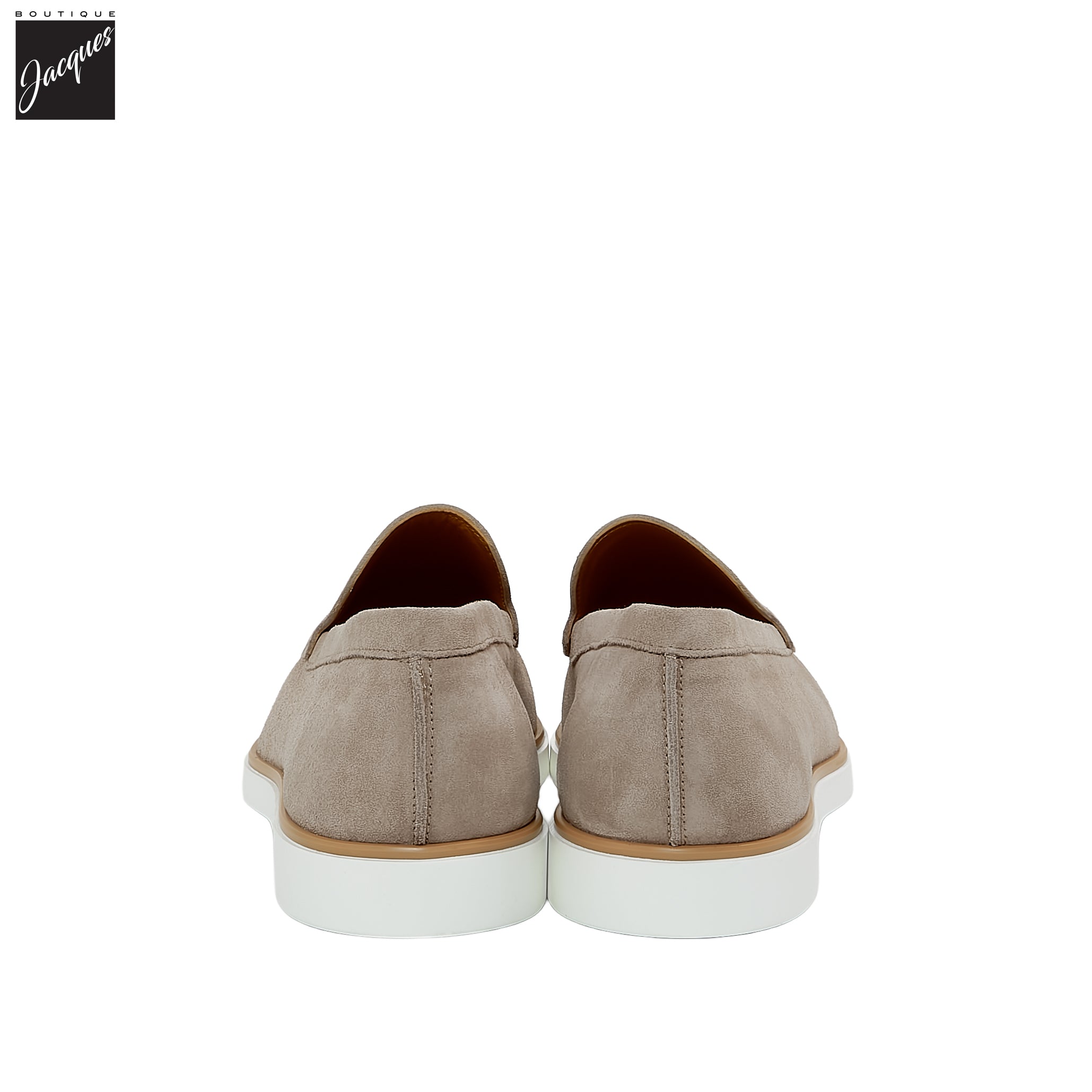 Taupe Lourenco Suede Loafer - Magnanni - Boutique Jacques International