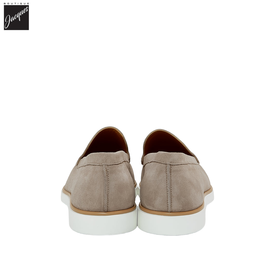Taupe Lourenco Suede Loafer - Magnanni - Boutique Jacques International