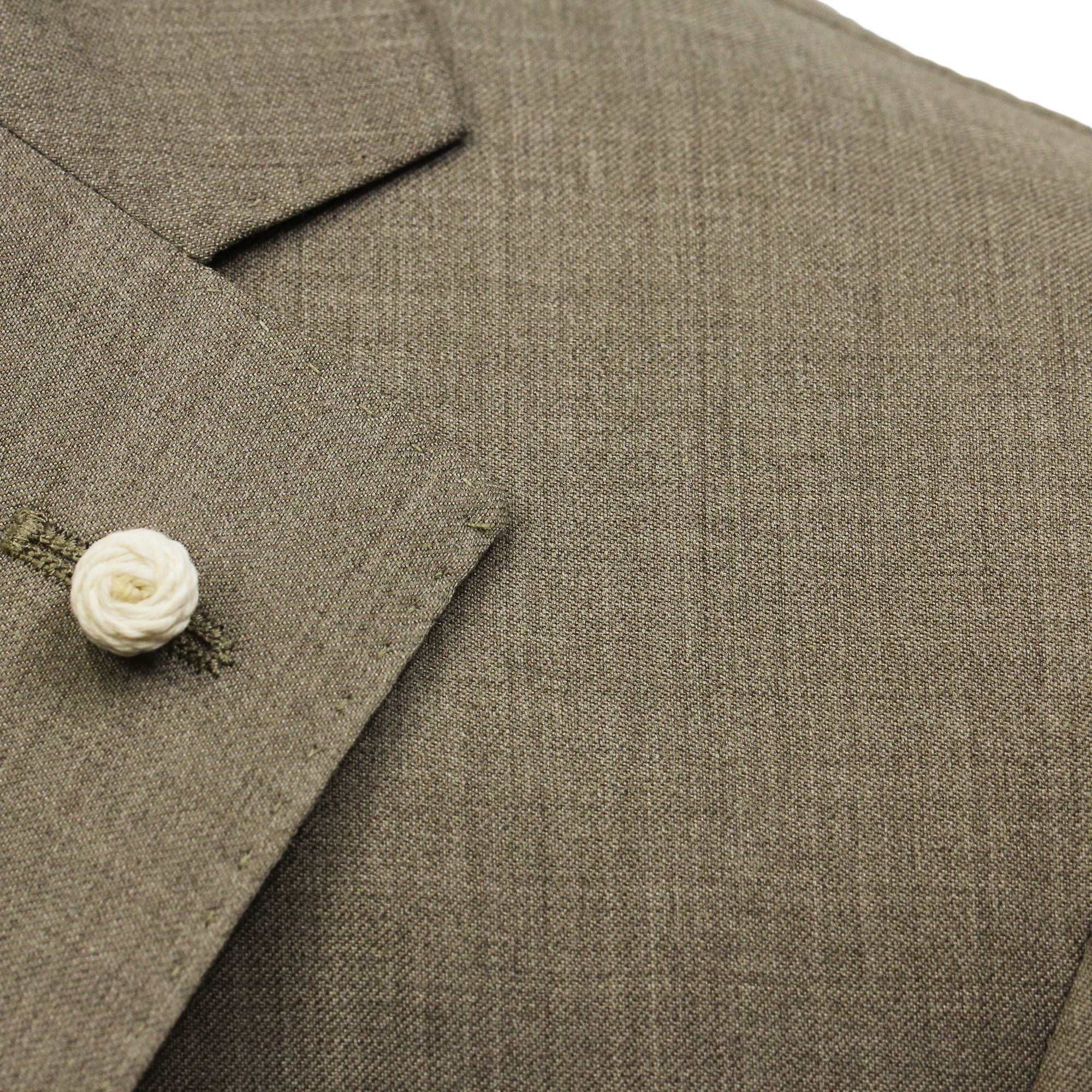 Beige Solid Dream Fit Vitale Barberis Super 110s Wool Suit - Luigi Bianchi