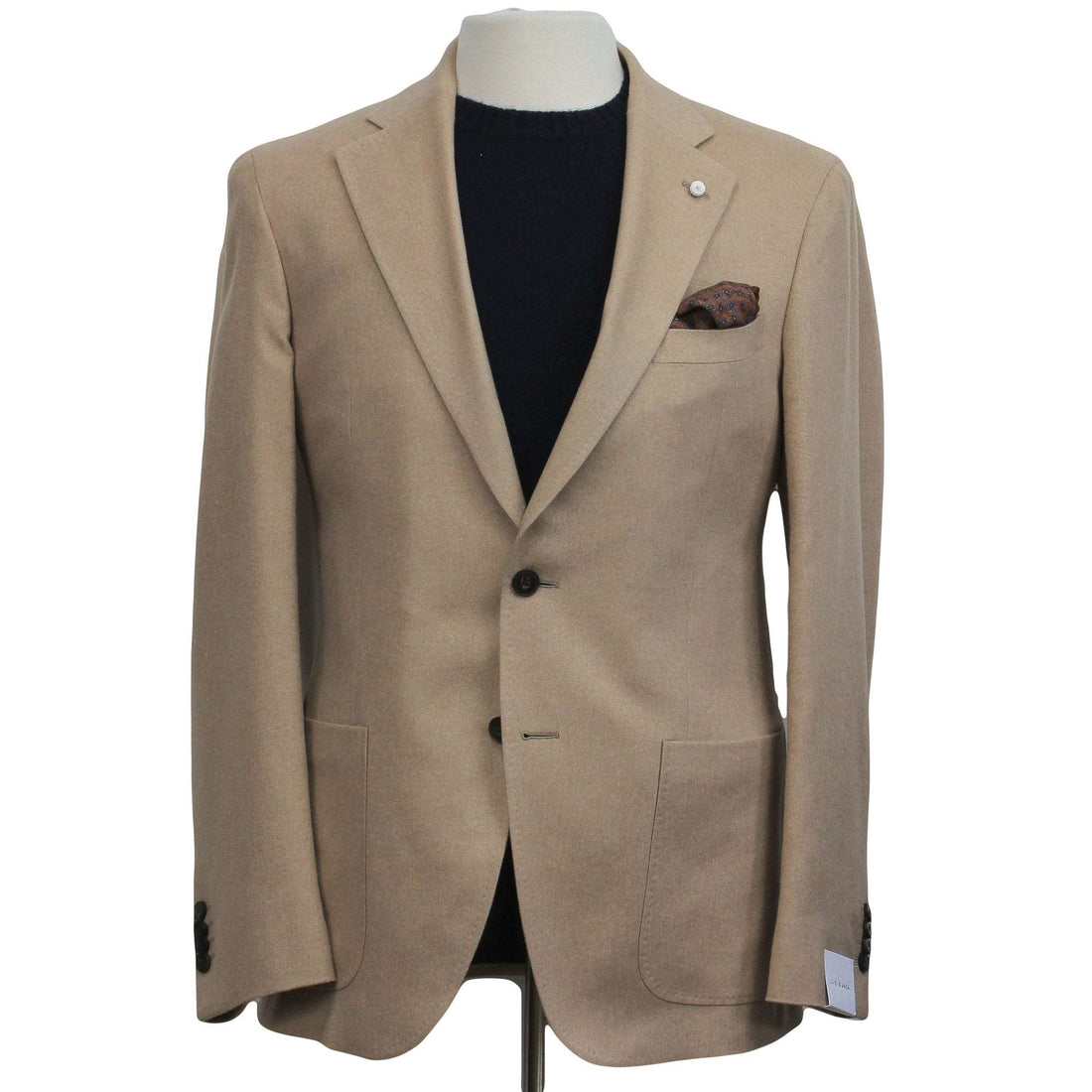 Beige Silk-Cashmere Contemporary Dream Fit Sport Jacket - Luigi Bianchi