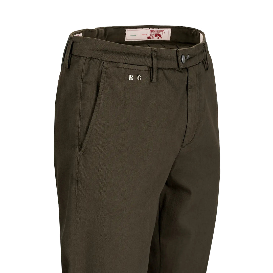 Coffee Brown Soft Dye Luis Slim Fit Super-Stretch Chino Pants - TRAMAROSSA - Boutique Jacques International