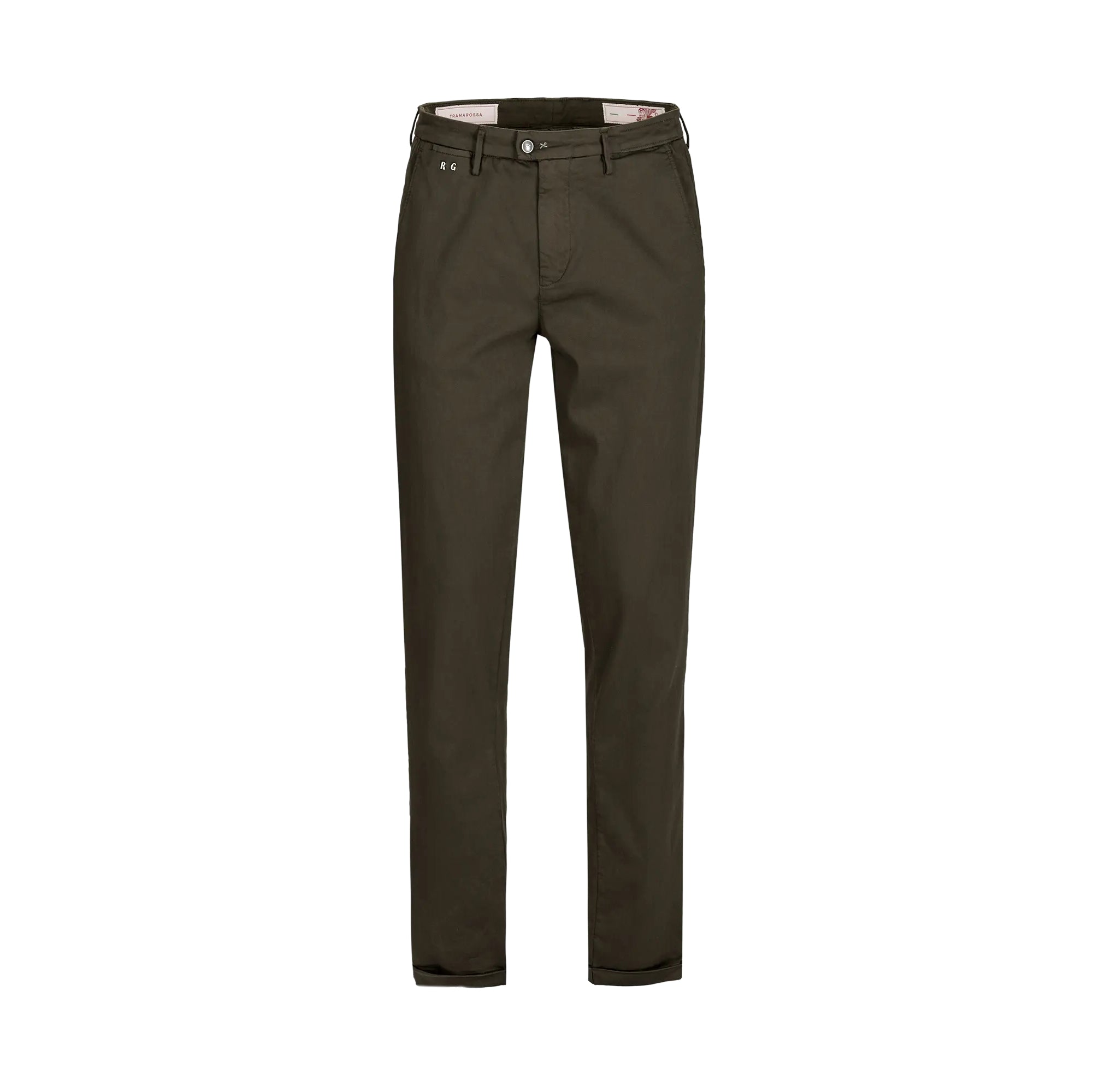 Coffee Brown Soft Dye Luis Slim Fit Super-Stretch Chino Pants - TRAMAROSSA - Boutique Jacques International