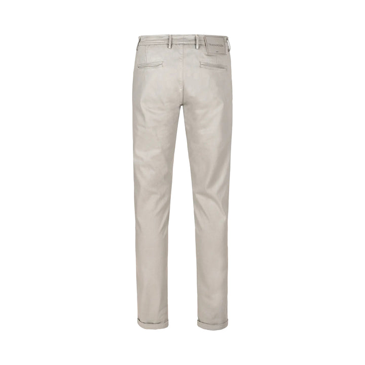 Sea Foam (Taupe) Soft Dye Luis Slim Fit Super-Stretch Chino Pants - TRAMAROSSA - Boutique Jacques International