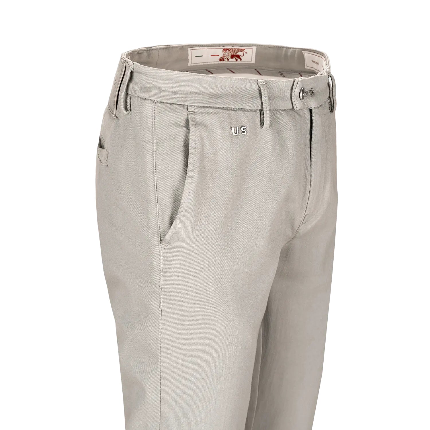 Sea Foam (Taupe) Soft Dye Luis Slim Fit Super-Stretch Chino Pants - TRAMAROSSA - Boutique Jacques International