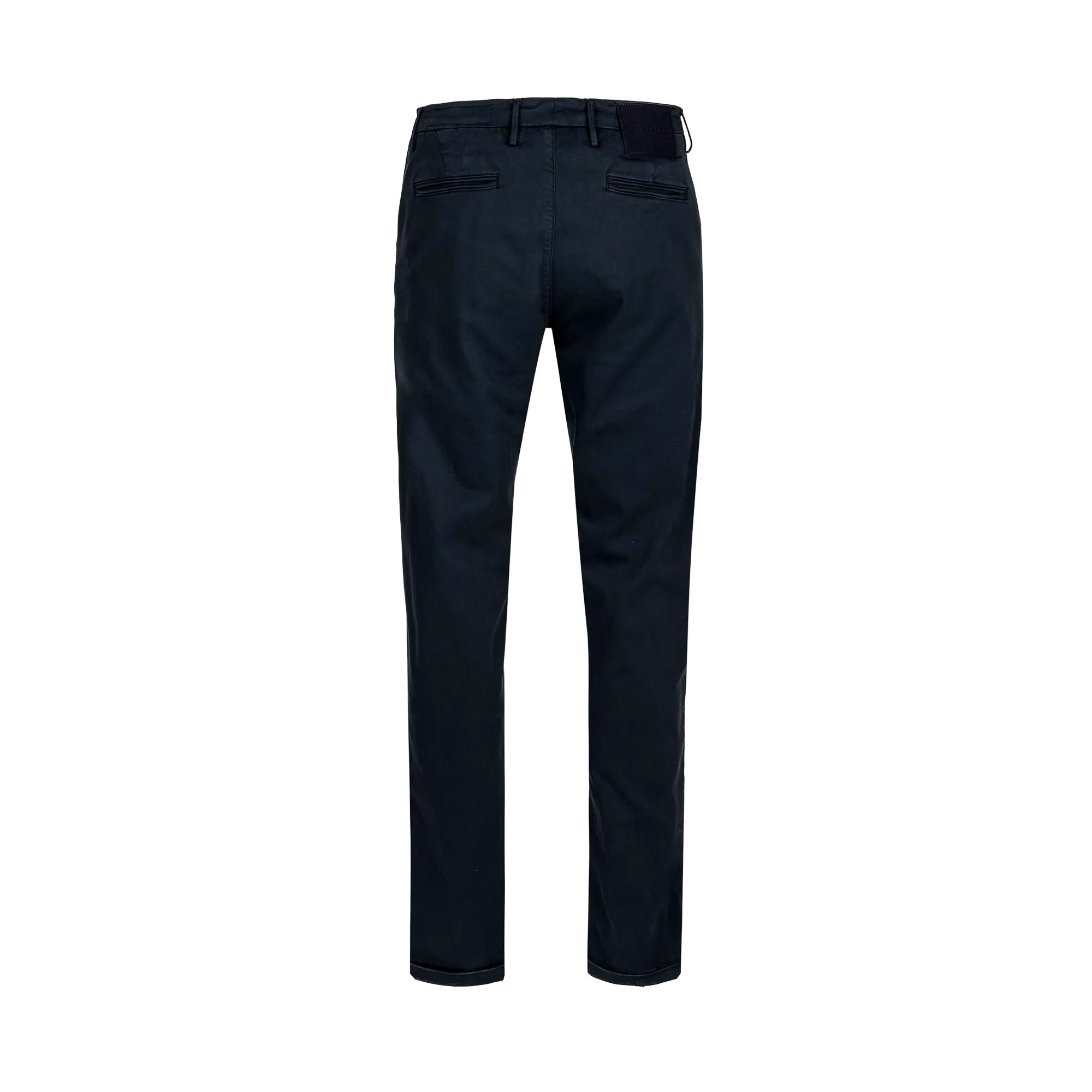Dark Blue Soft Dye Luis Slim Fit Super-Stretch Chino Pants - TRAMAROSSA - Boutique Jacques International