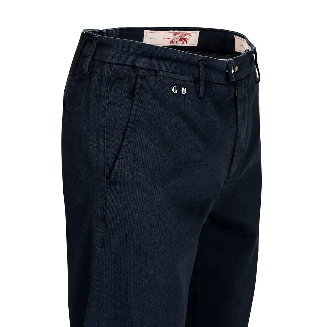 Dark Blue Soft Dye Luis Slim Fit Super-Stretch Chino Pants - TRAMAROSSA - Boutique Jacques International