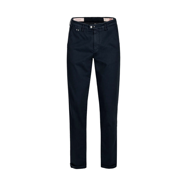 Dark Blue Soft Dye Luis Slim Fit Super-Stretch Chino Pants - TRAMAROSSA - Boutique Jacques International