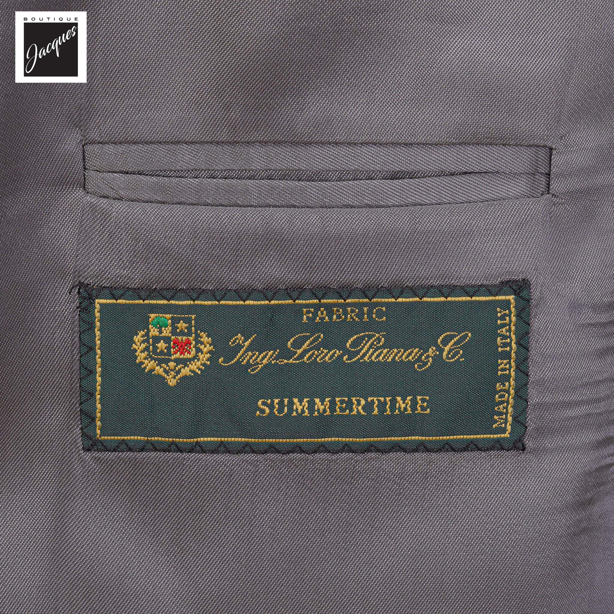 Light Gray Wool/Silk/Linen Hartford Contemporary Fit Sport Jacket - Jack Victor