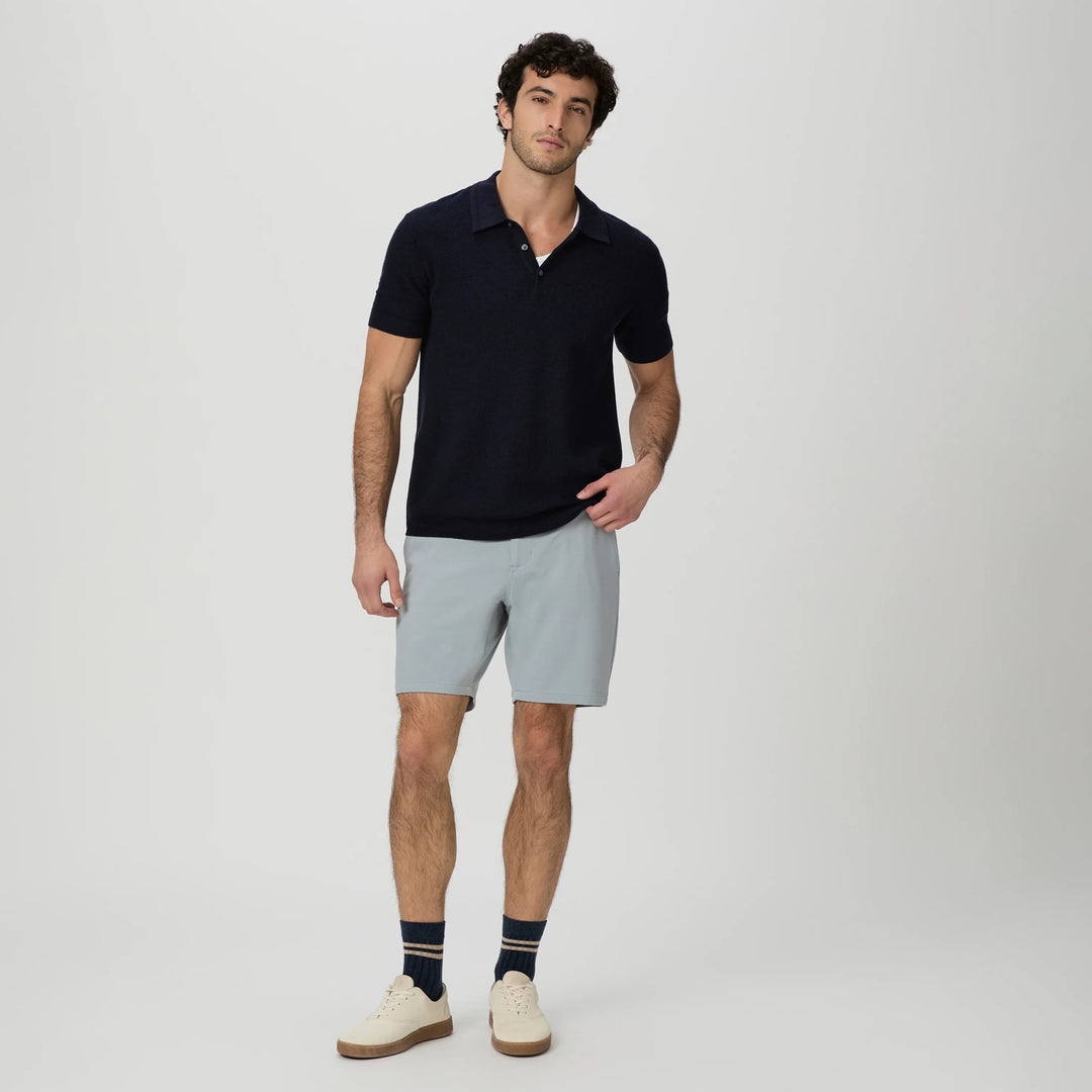 Light Gray Moon Shadow Rickson Slim Fit Trouser Shorts - PAIGE