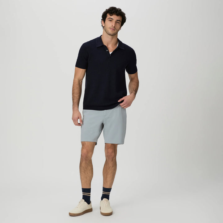 Light Gray Moon Shadow Rickson Slim Fit Trouser Shorts - PAIGE