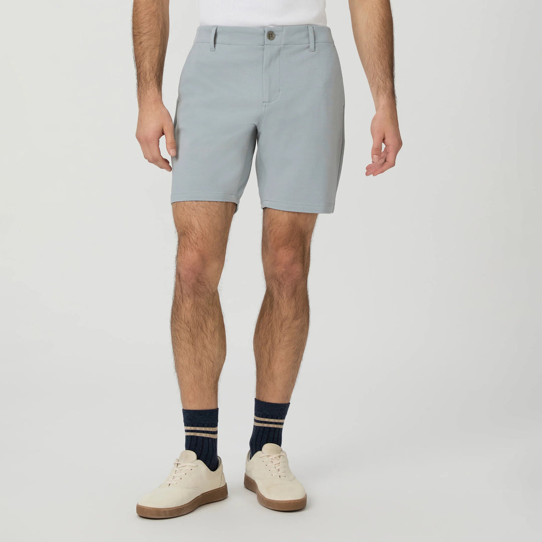 Light Gray Moon Shadow Rickson Slim Fit Trouser Shorts - PAIGE