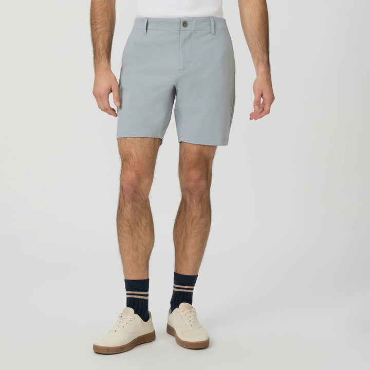 Light Gray Moon Shadow Rickson Slim Fit Trouser Shorts - PAIGE