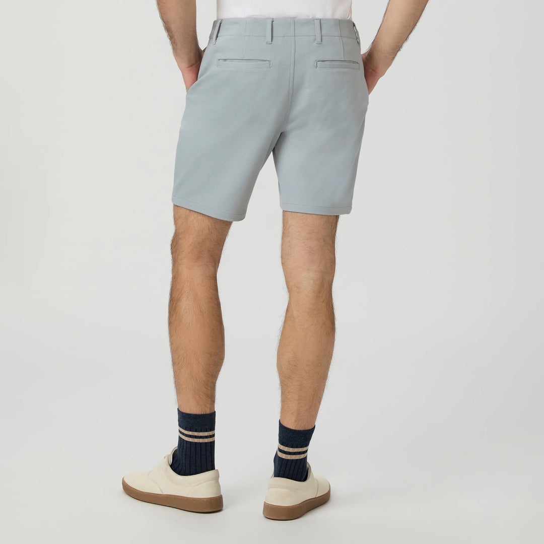 Light Gray Moon Shadow Rickson Slim Fit Trouser Shorts - PAIGE
