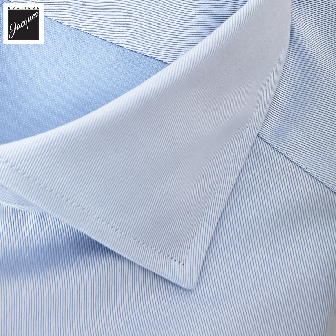 Light Blue Superior Cotton Twill Modern Fit Dress Shirt - SONRISA - Boutique Jacques International