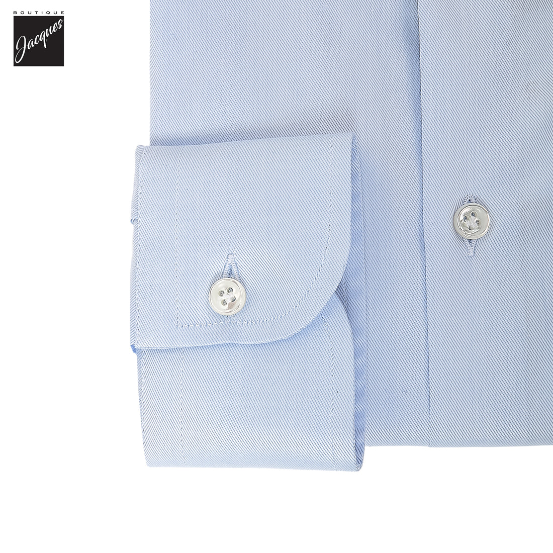 Light Blue Superior Cotton Twill Modern Fit Dress Shirt - SONRISA - Boutique Jacques International