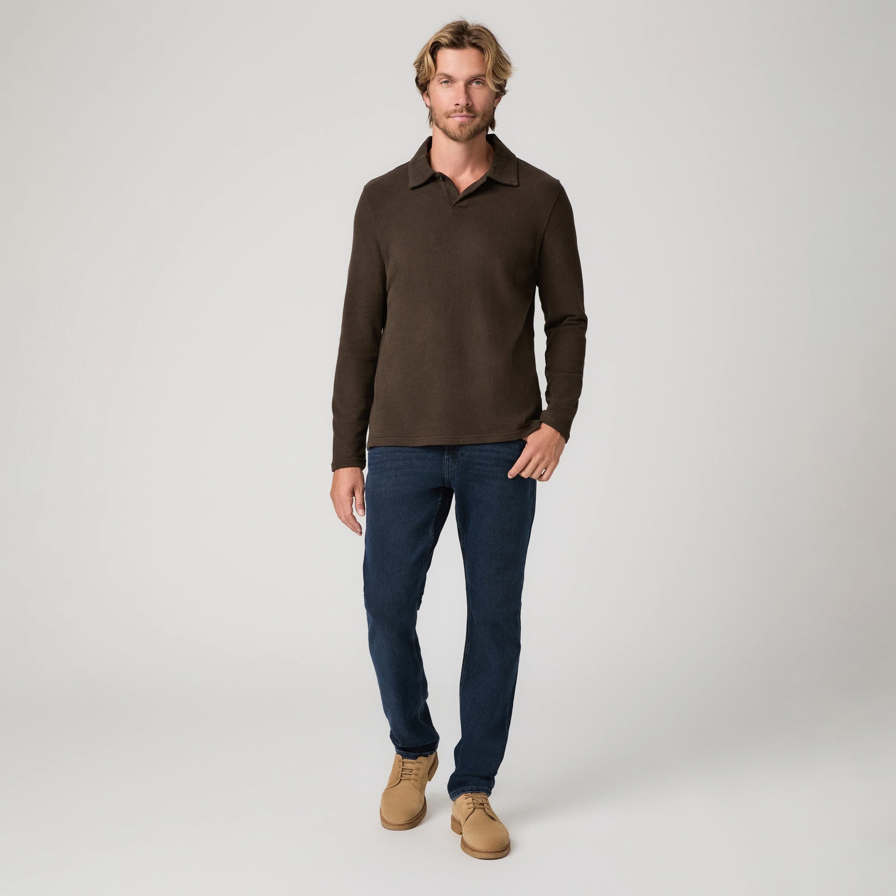 Chadron Dark Wash Blue Lennox Slim Fit Vintage Transcend Jeans - PAIGE