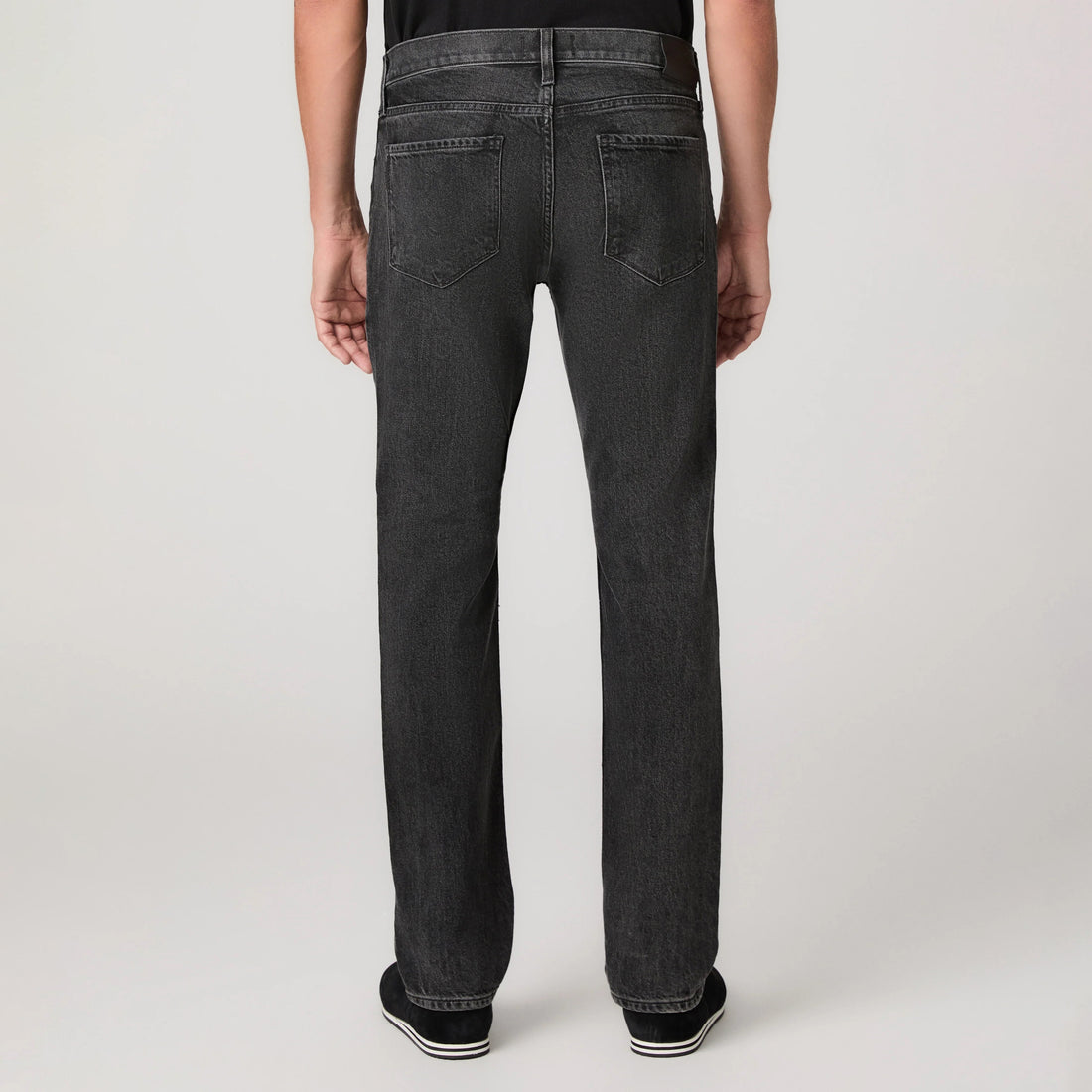 Cozad Dark Gray Wash Lennox Slim Fit Cotton-Tencel Heritage Jeans - PAIGE