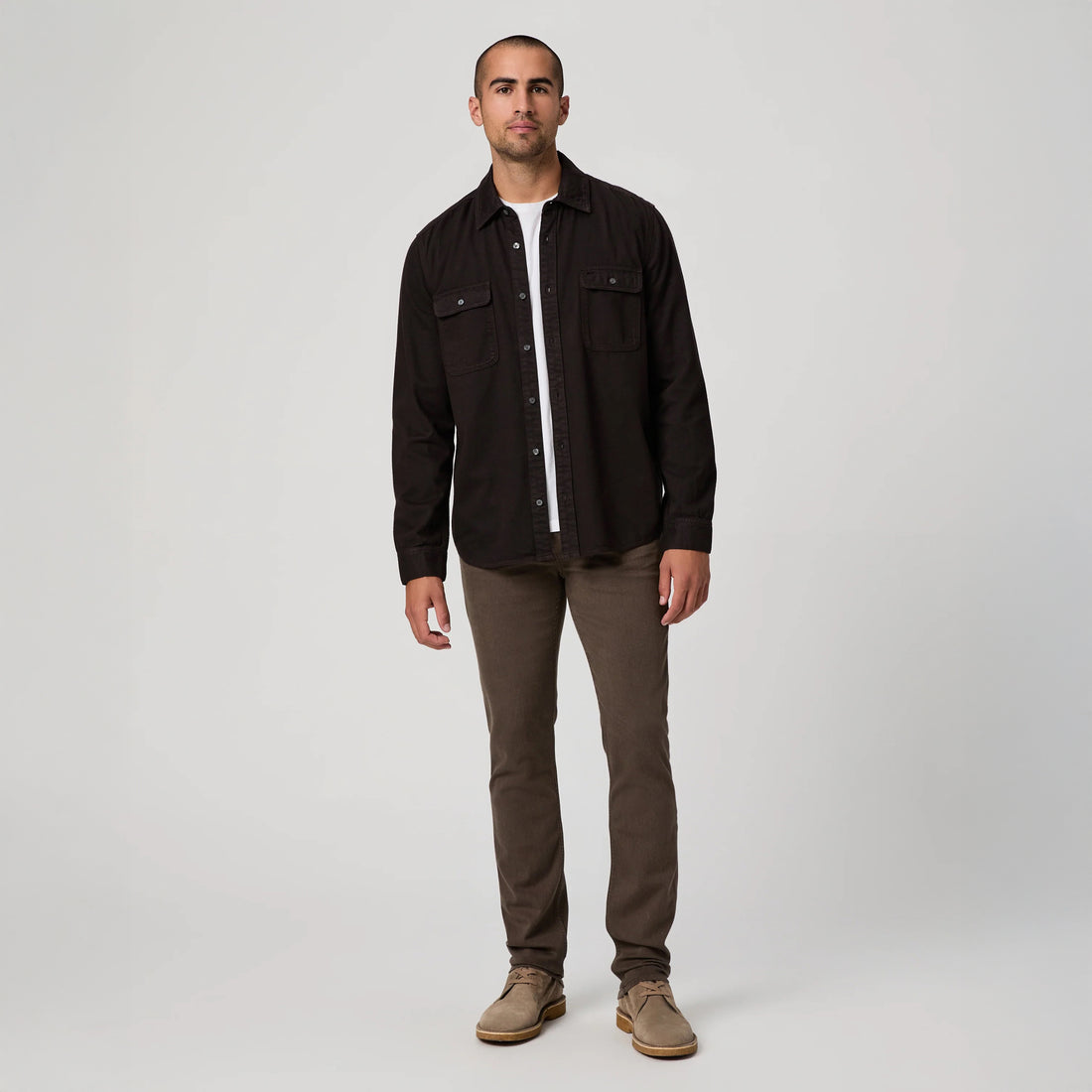 Lennox - Vintage Deep Oak - Slim Fit Five Pocket Pant - PAIGE