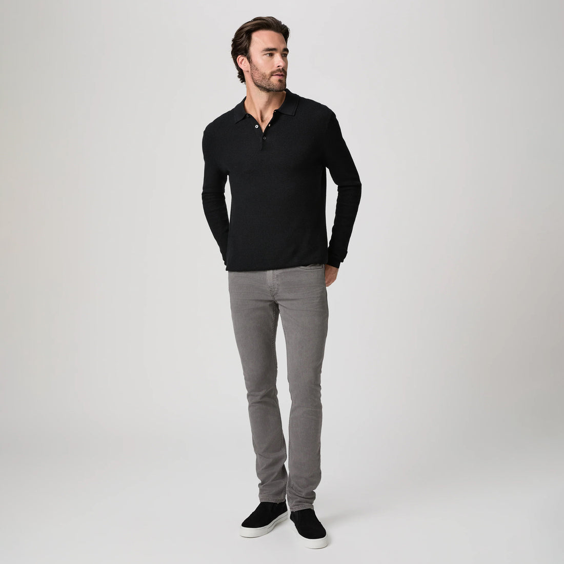 Lennox - Vintage Granite Peak - Gray Transcend Five Pocket Pant - PAIGE