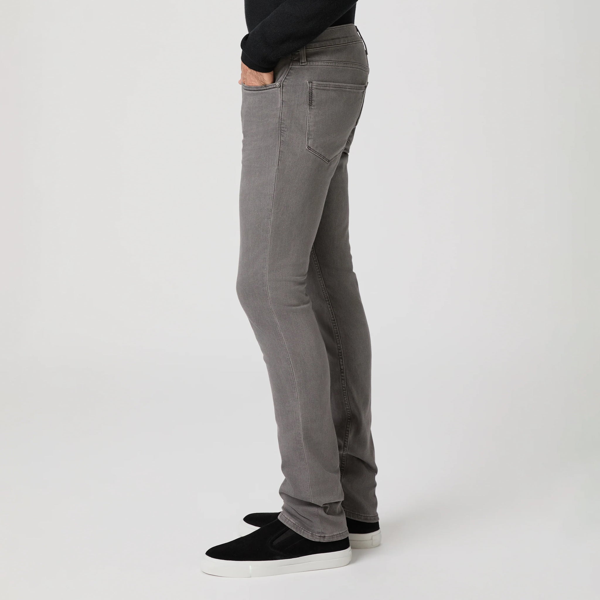 Lennox - Vintage Granite Peak - Gray Transcend Five Pocket Pant - PAIGE
