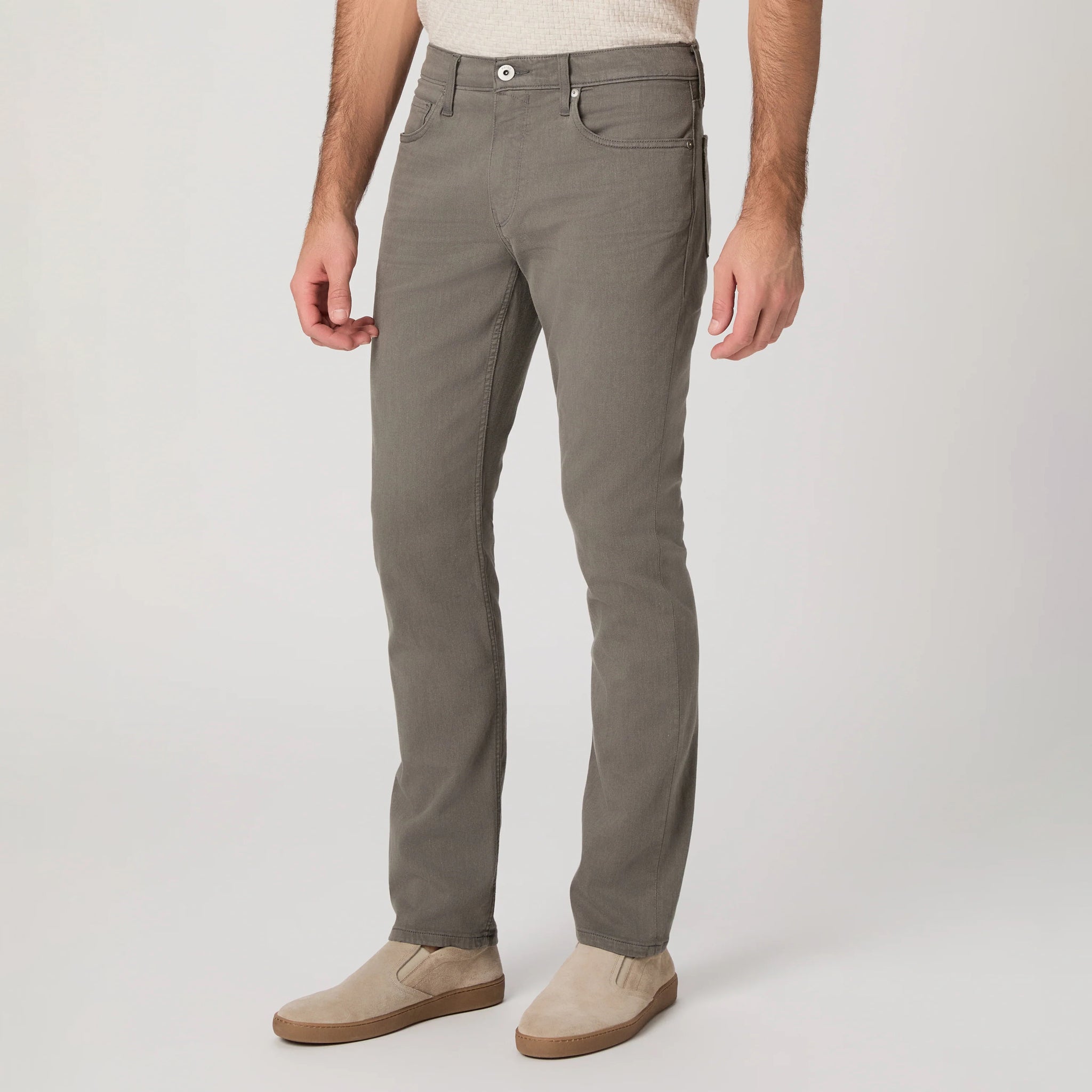 Lennox - Natural Stone - Transcend Five Pocket Pant - PAIGE