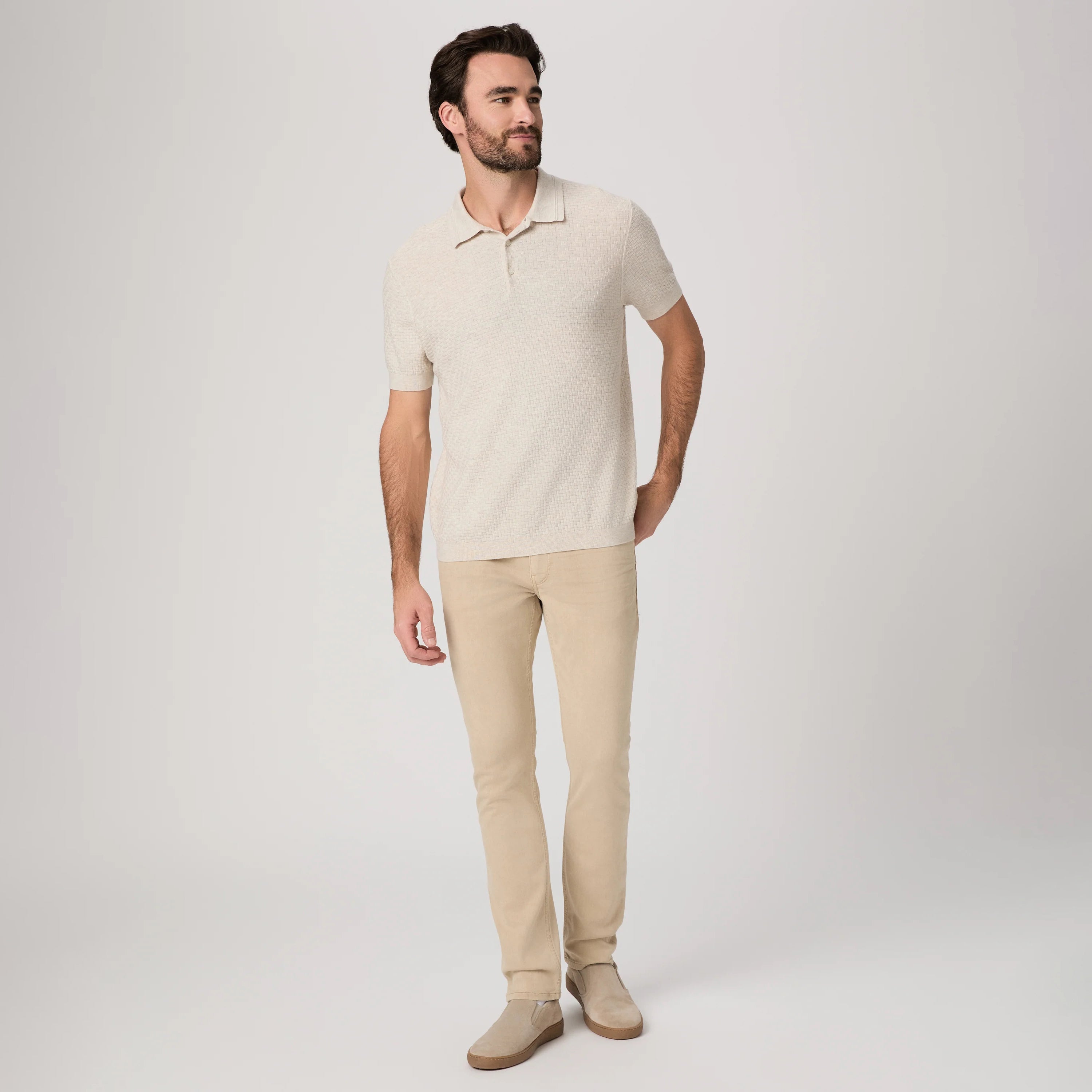 Lennox - Vintage Rose Wood - Beige Transcend Five Pocket Pant - PAIGE - Boutique Jacques International