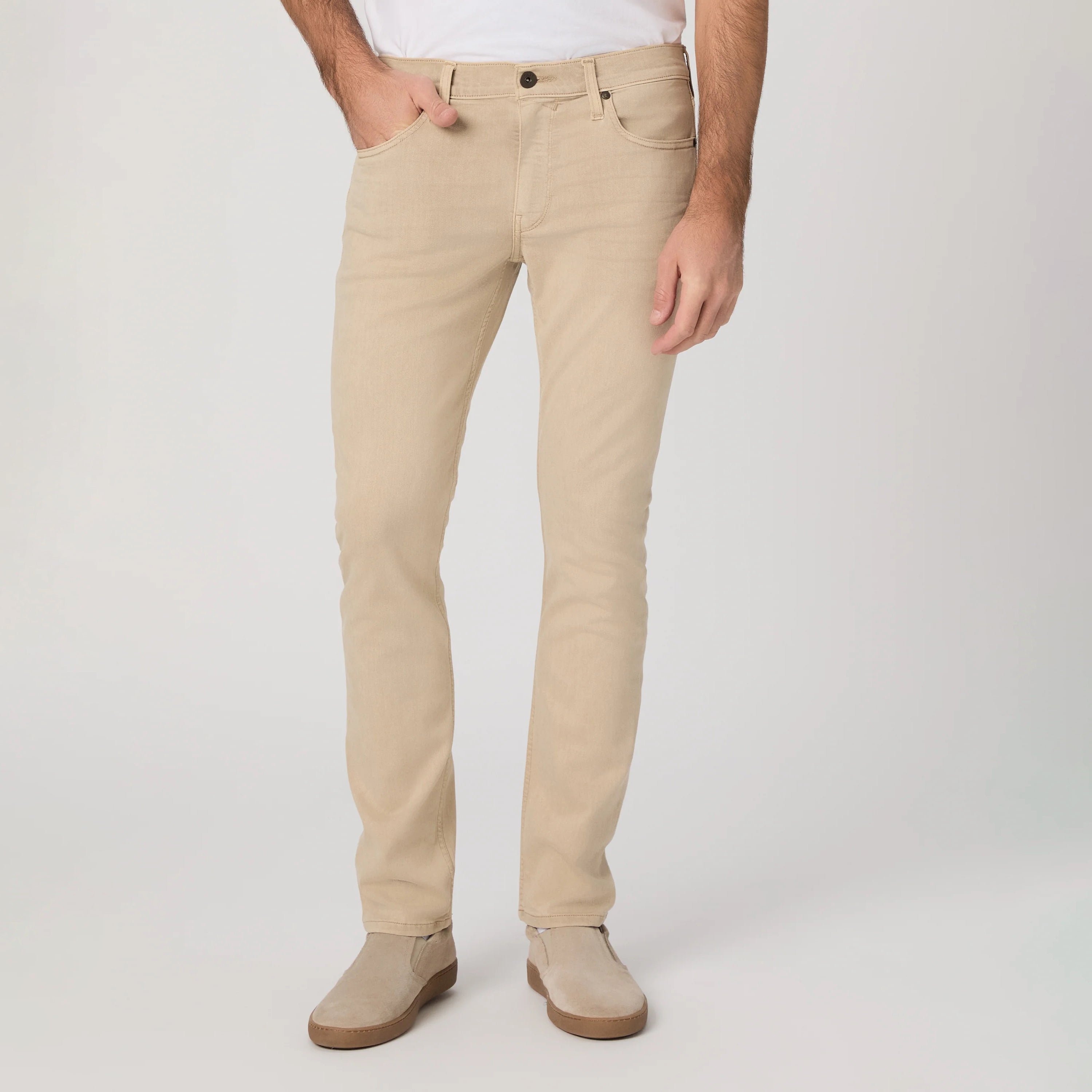 Lennox - Vintage Rose Wood - Beige Transcend Five Pocket Pant - PAIGE - Boutique Jacques International
