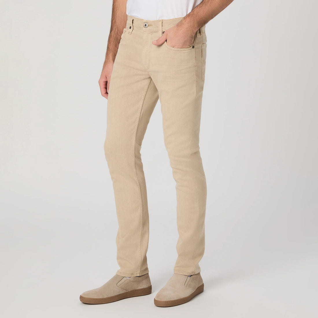 Lennox - Vintage Rose Wood - Beige Transcend Five Pocket Pant - PAIGE - Boutique Jacques International
