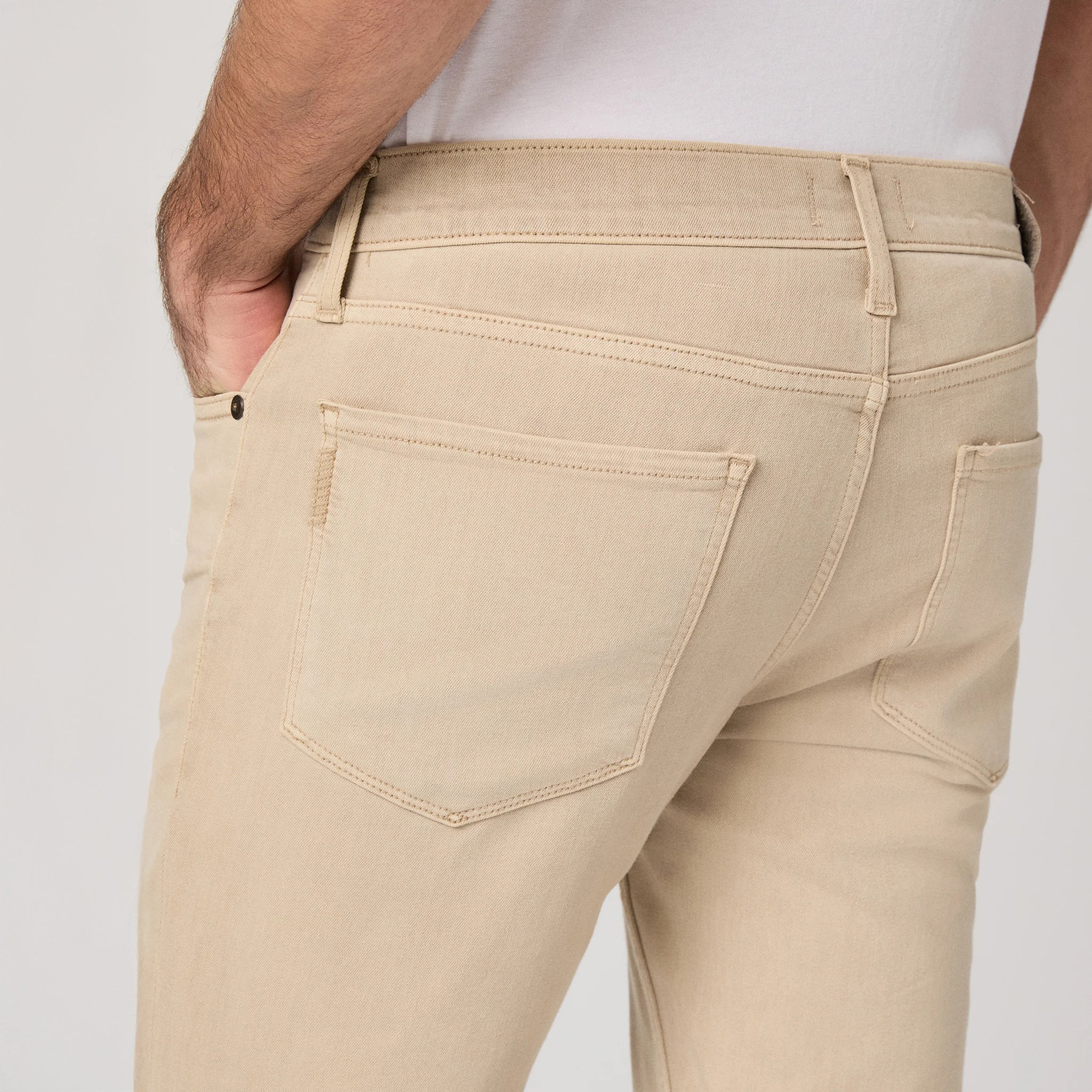 Lennox - Vintage Rose Wood - Beige Transcend Five Pocket Pant - PAIGE - Boutique Jacques International