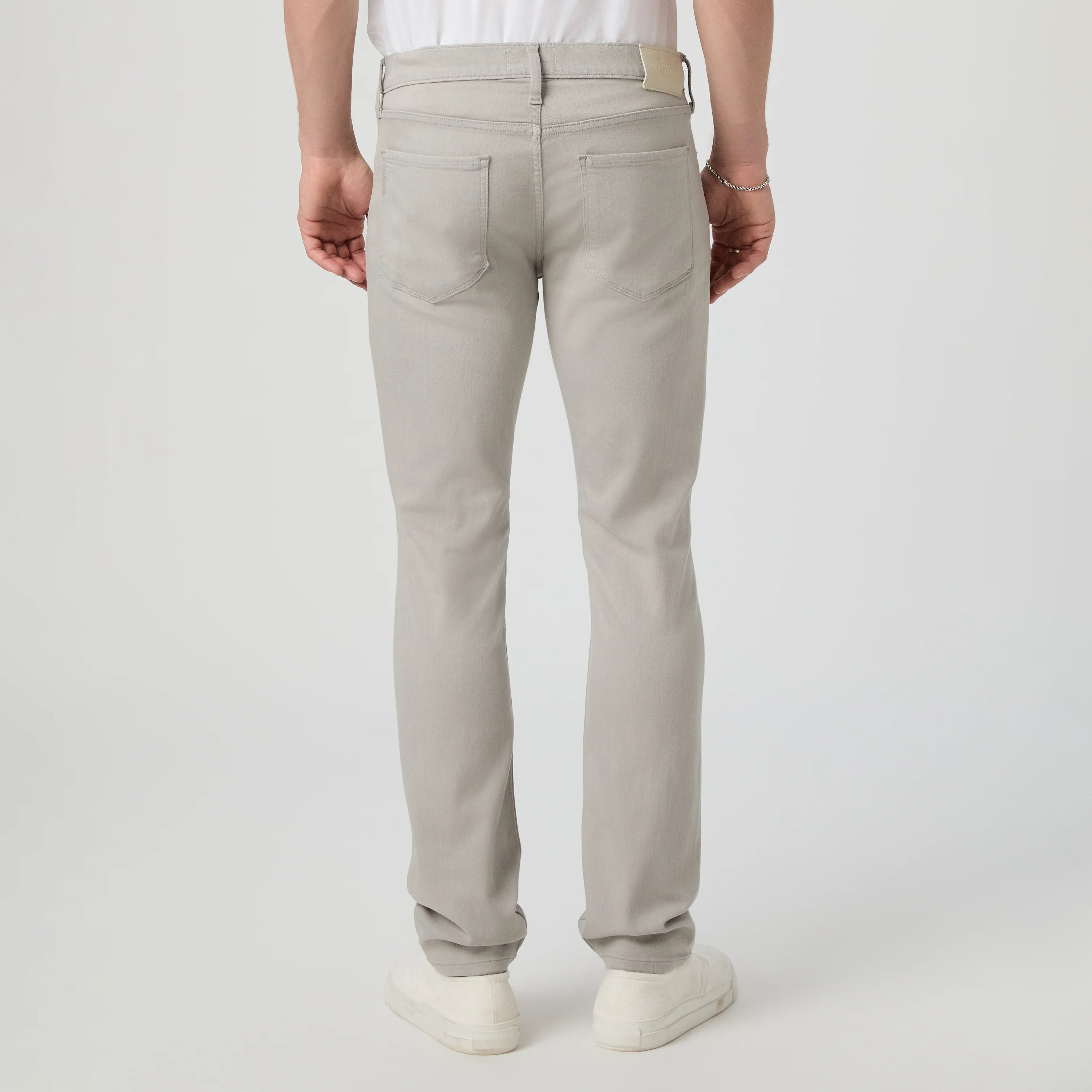 Lennox - Shark Skin - Light Gray Transcend Five Pocket Pant - PAIGE - Boutique Jacques International