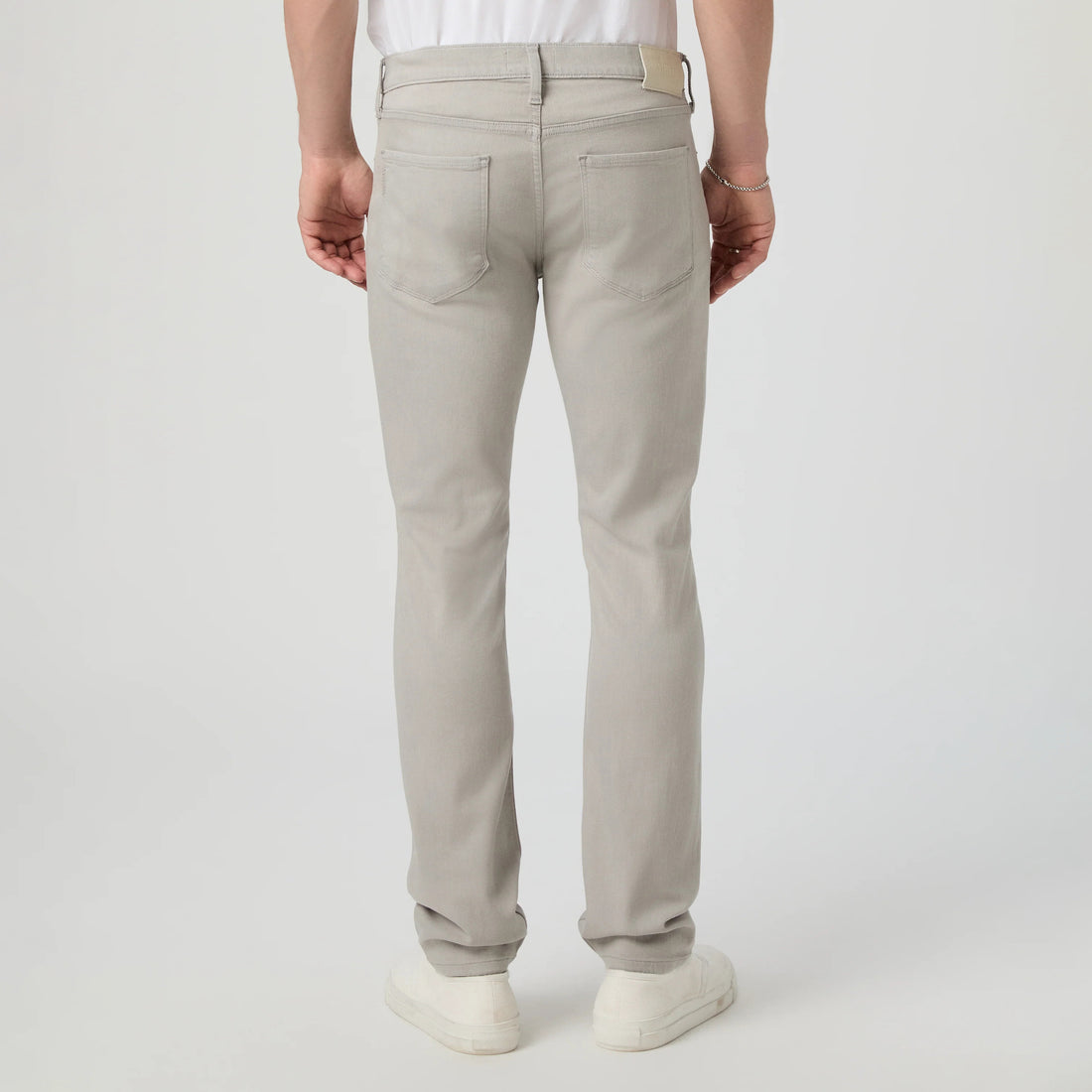 Lennox - Shark Skin - Light Gray Transcend Five Pocket Pant - PAIGE - Boutique Jacques International