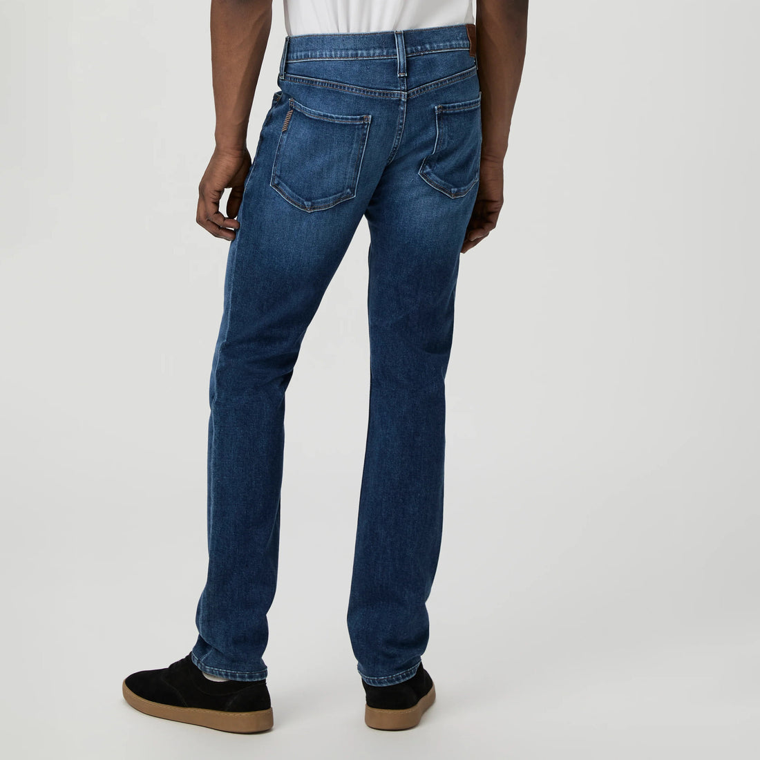 Combs Mid Wash Blue Lennox Slim Fit Vintage Transcend Jeans - PAIGE