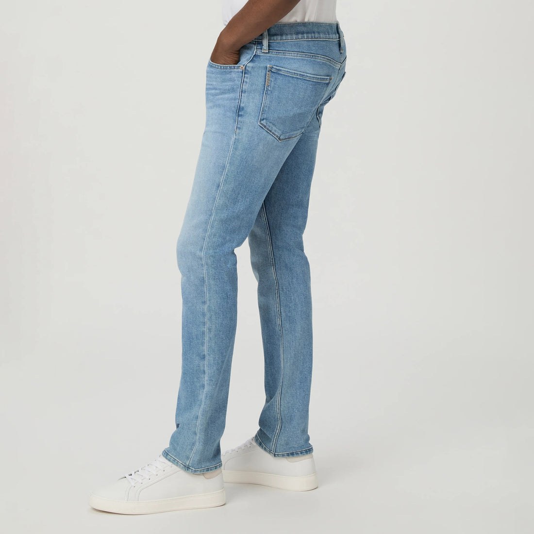 Emberton - Blue Light Wash Lennox Slim Fit Vintage Transcend Jeans - PAIGE