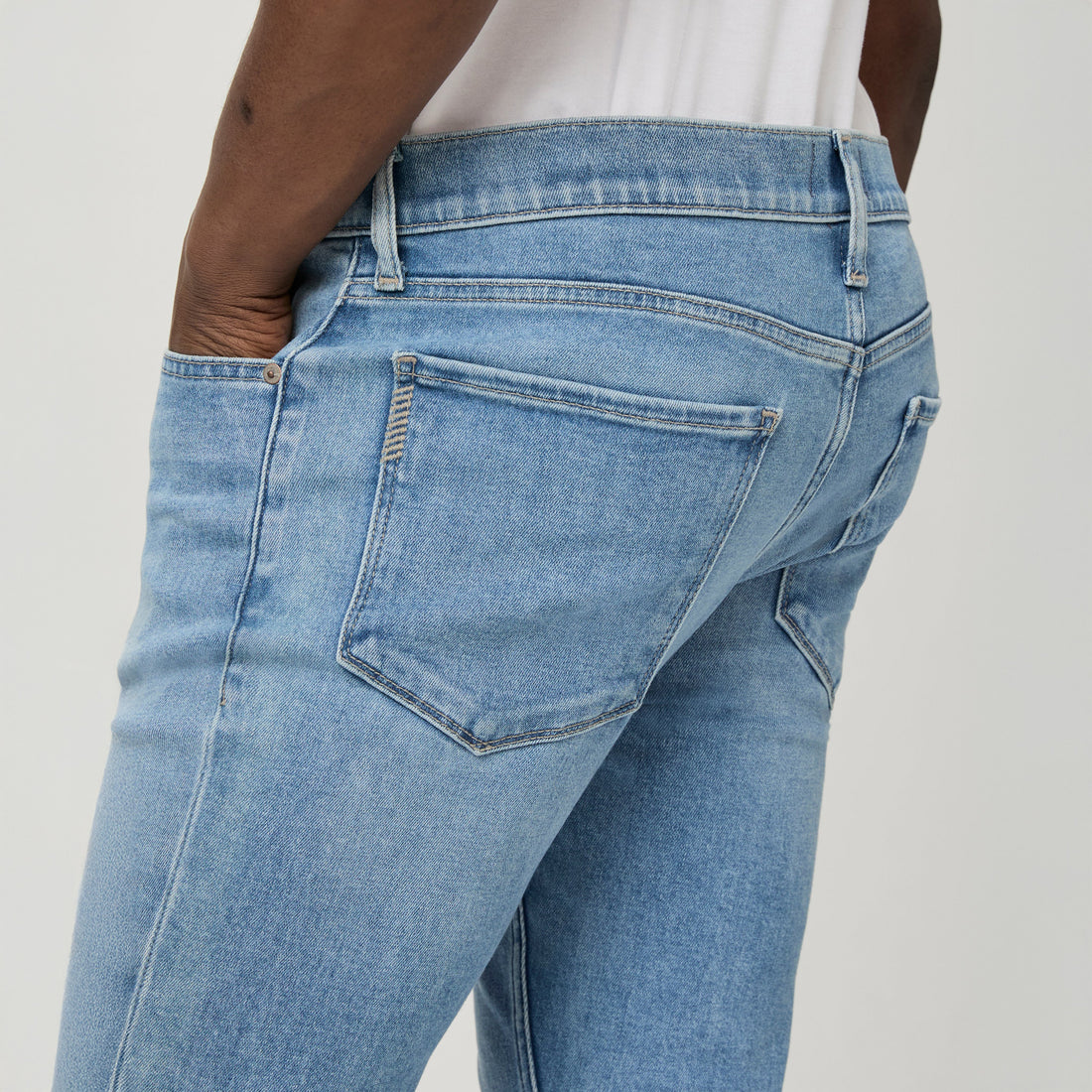 Emberton - Blue Light Wash Lennox Slim Fit Vintage Transcend Jeans - PAIGE