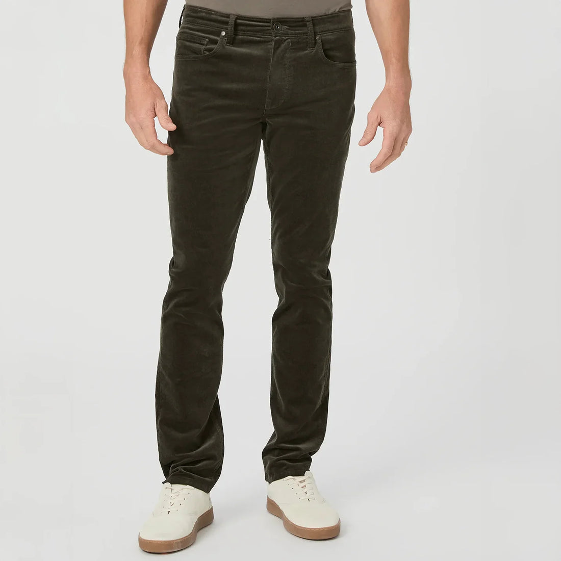 Shaded Glen (Green) Corduroy – Lennox Slim Fit Jeans - PAIGE