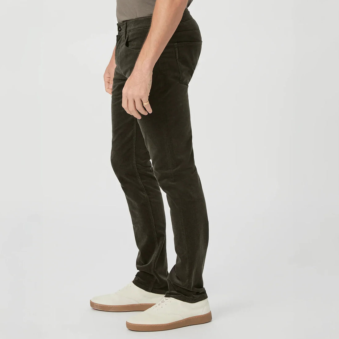 Shaded Glen (Green) Corduroy – Lennox Slim Fit Jeans - PAIGE