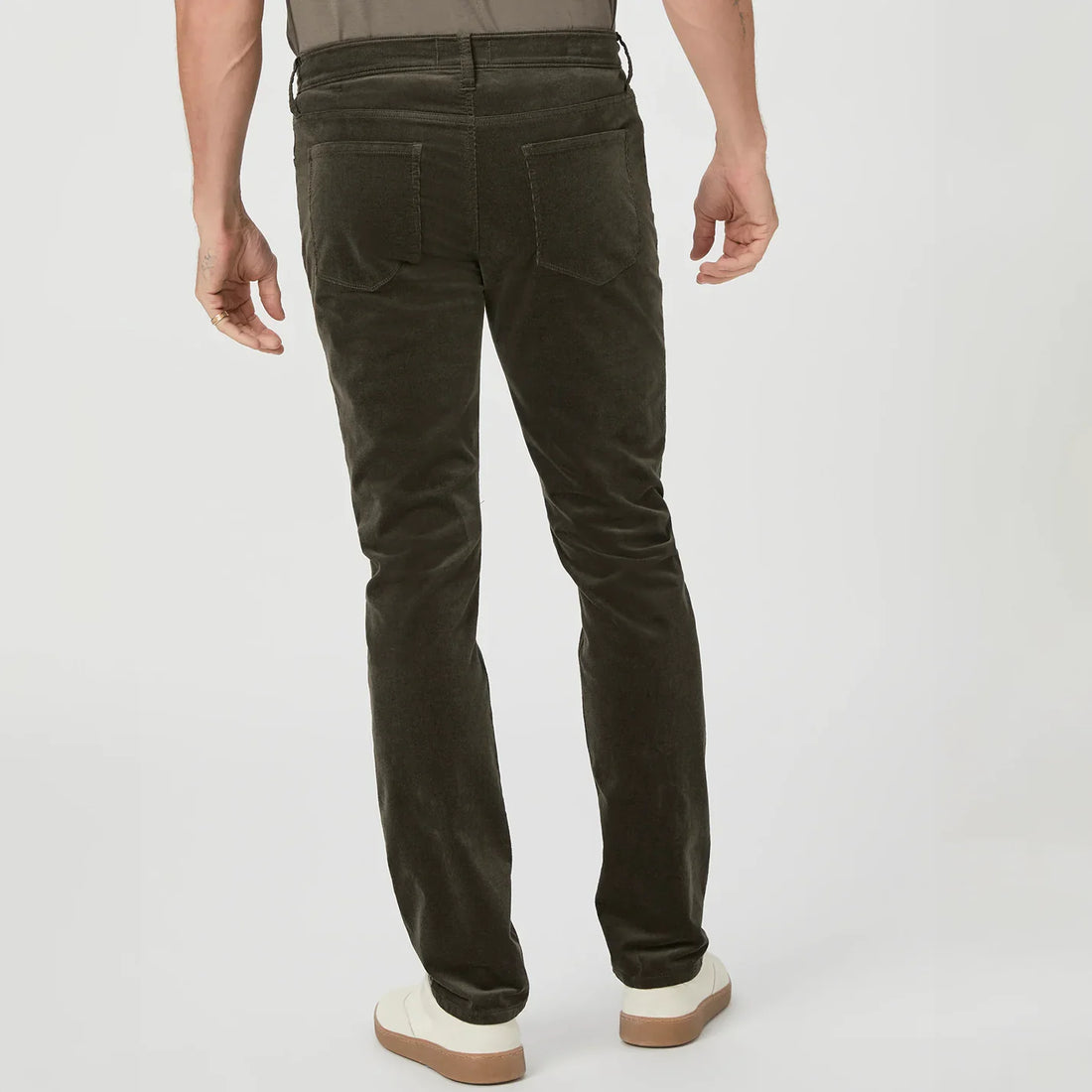 Shaded Glen (Green) Corduroy – Lennox Slim Fit Jeans - PAIGE