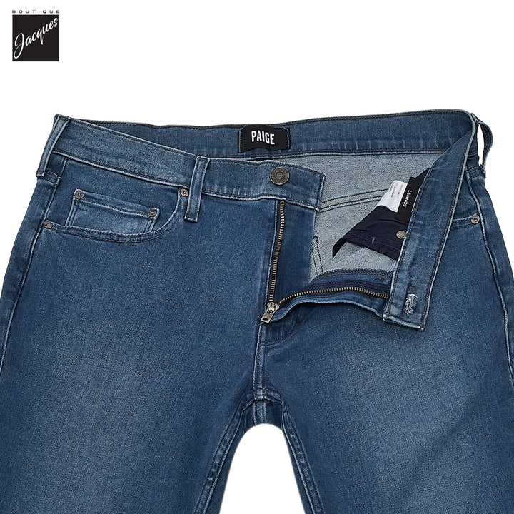 Lennox - Orin - Blue Mid Wash Slim Fit Vintage Transcend Jeans - PAIGE - Boutique Jacques International