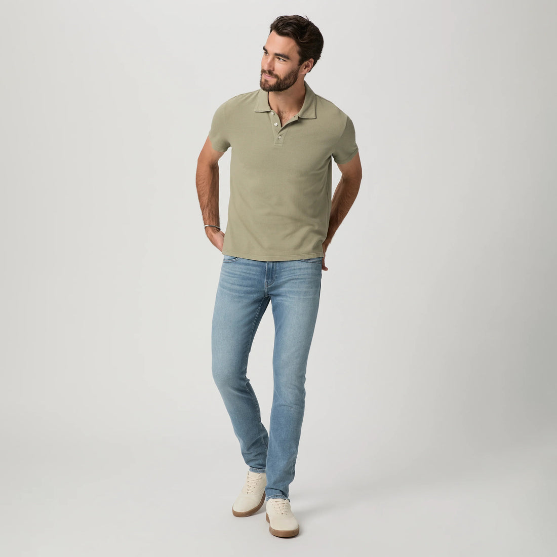 Lennox - Tyson - Blue Light Wash Slim Fit Vintage Transcend Jeans - PAIGE