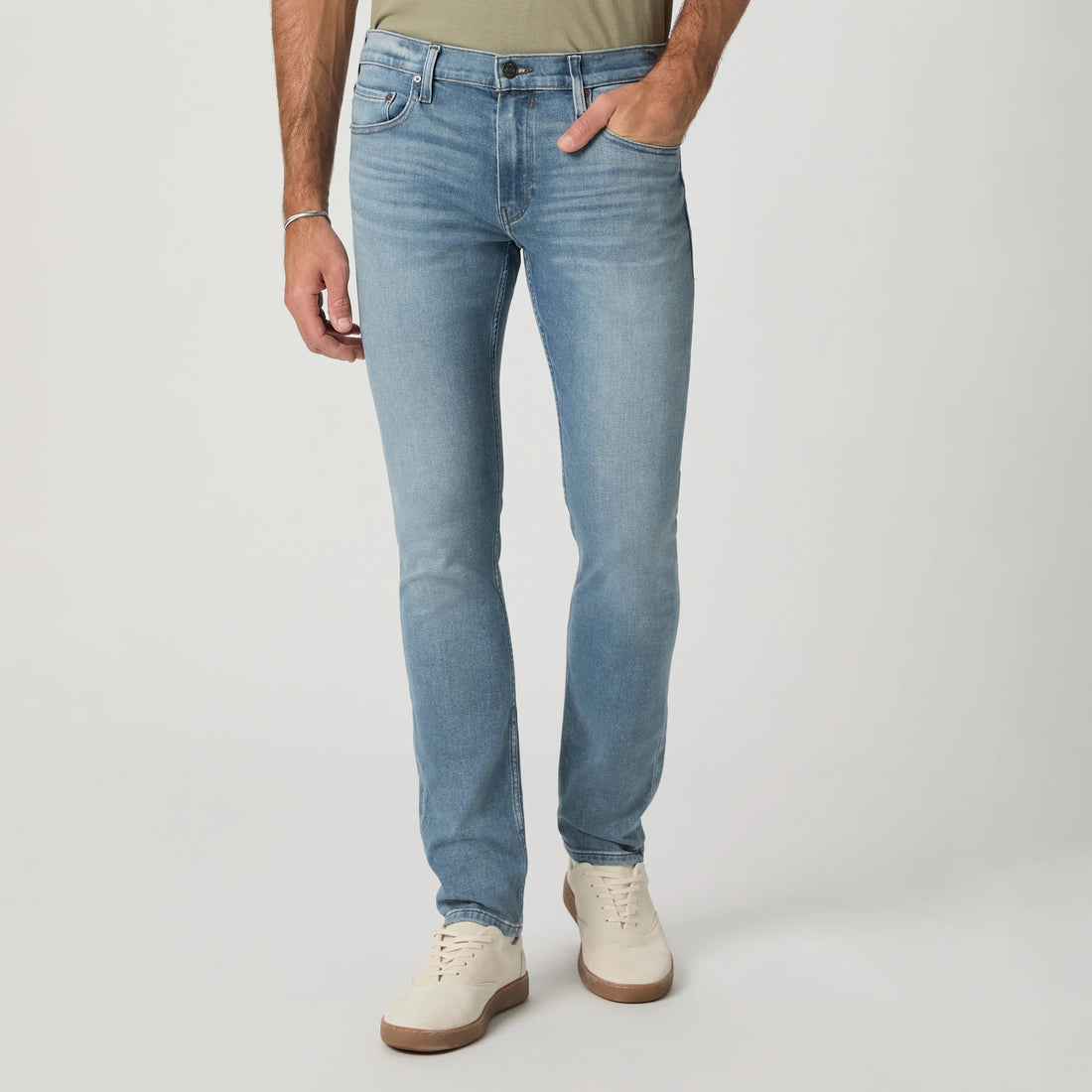Lennox - Tyson - Blue Light Wash Slim Fit Vintage Transcend Jeans - PAIGE