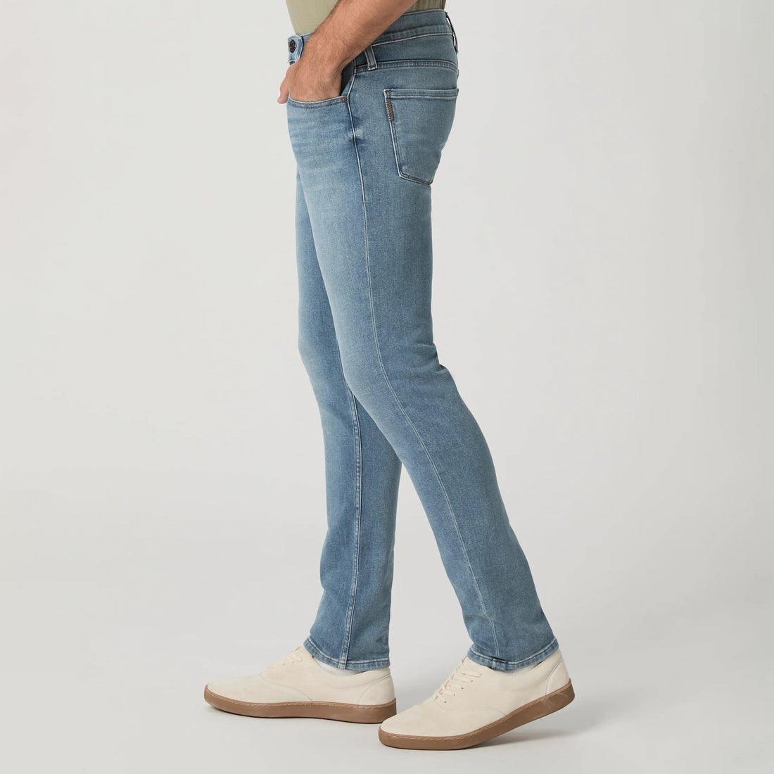 Lennox - Tyson - Blue Light Wash Slim Fit Vintage Transcend Jeans - PAIGE