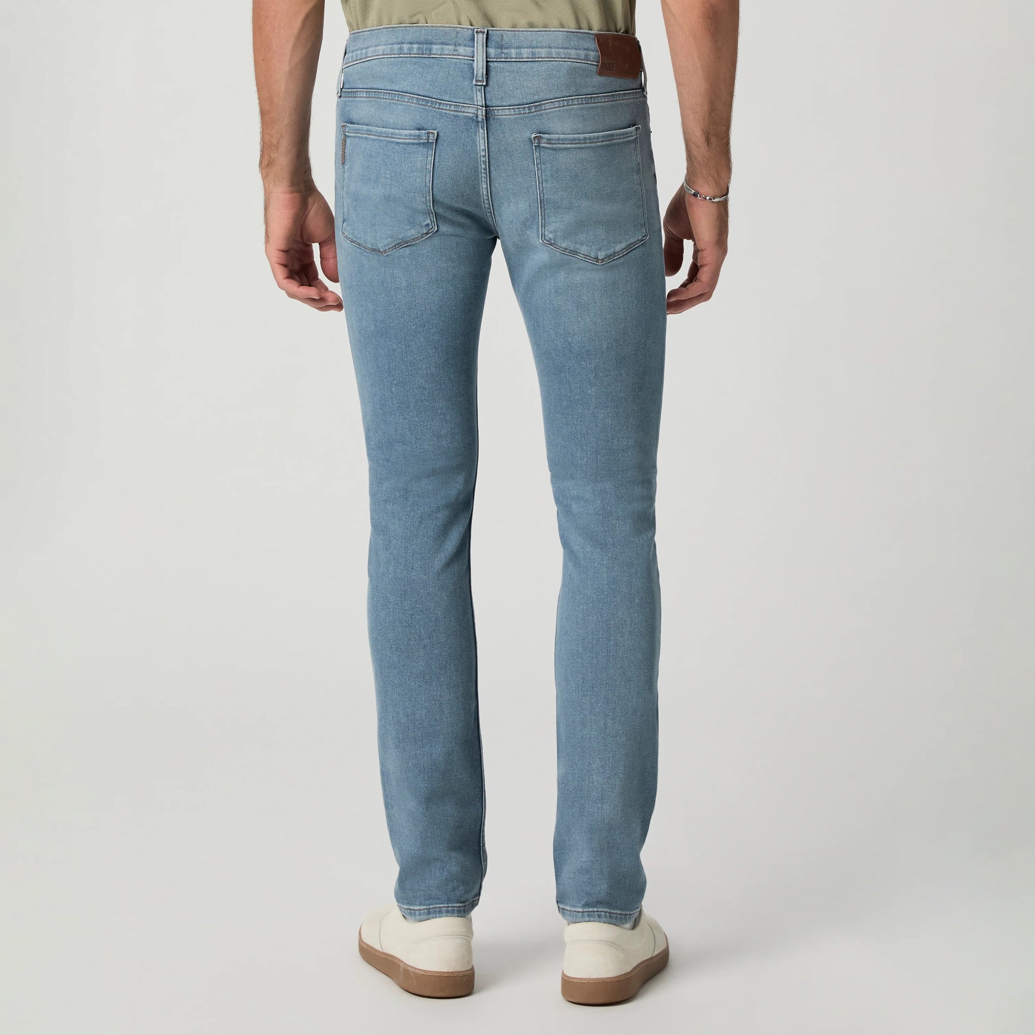 Lennox - Tyson - Blue Light Wash Slim Fit Vintage Transcend Jeans - PAIGE