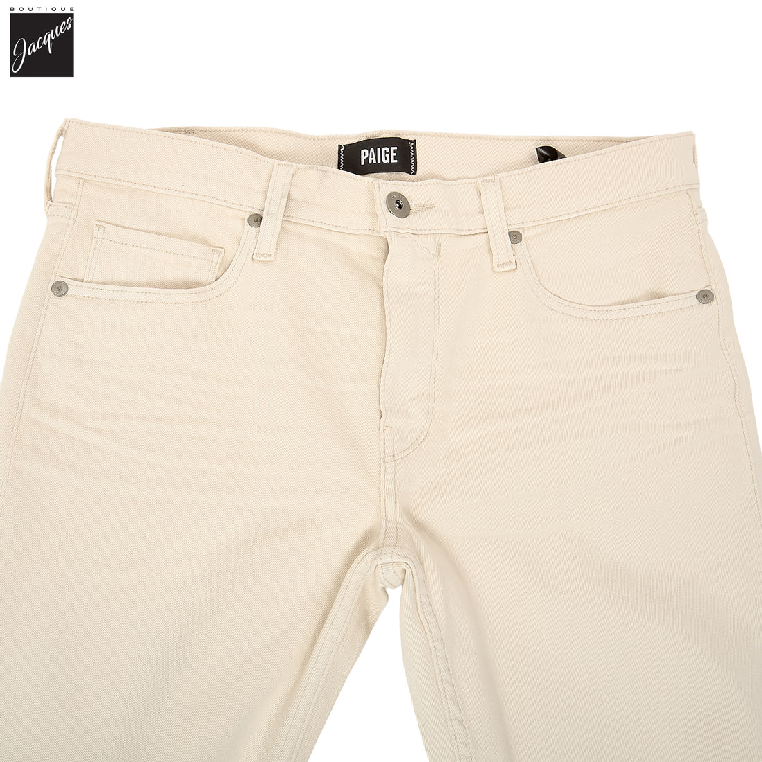 Lennox - Vintage Ivory Stone - Transcend Vintage Five Pocket Pant - PAIGE - Boutique Jacques International
