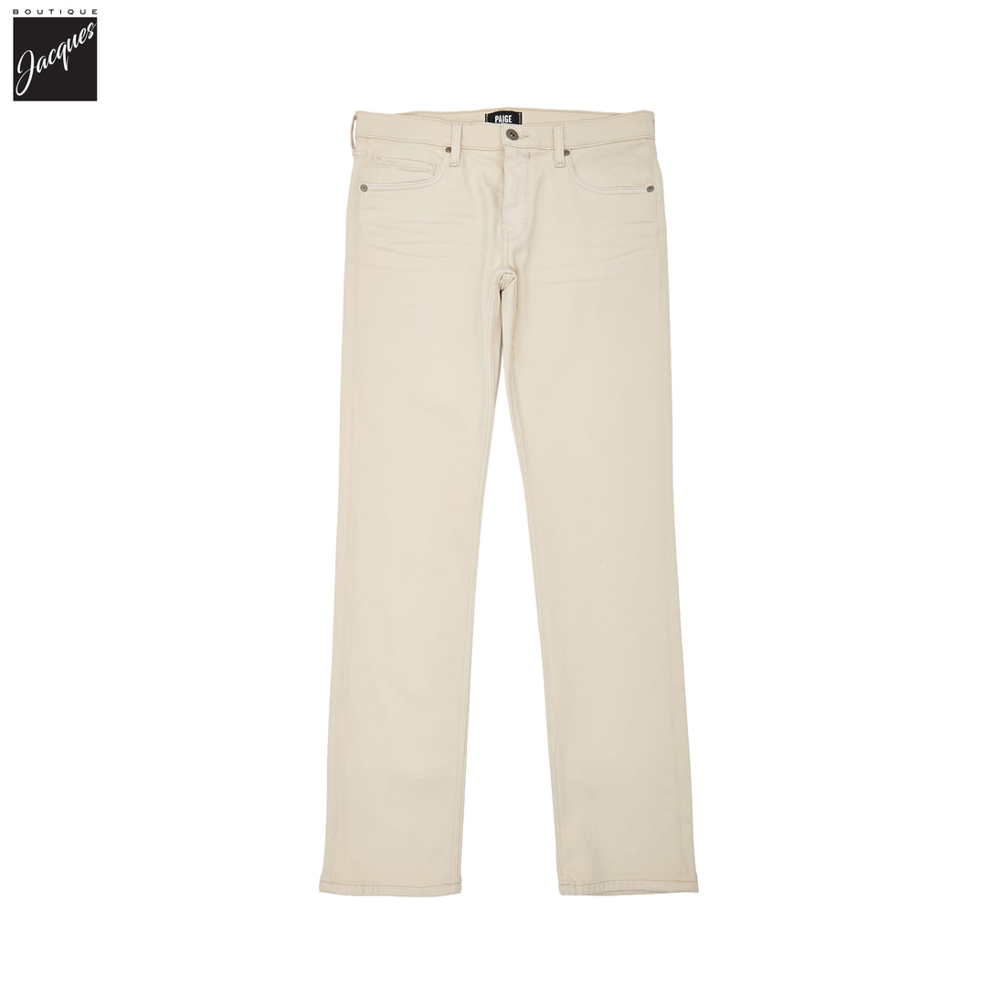 Lennox - Vintage Ivory Stone - Transcend Vintage Five Pocket Pant - PAIGE - Boutique Jacques International