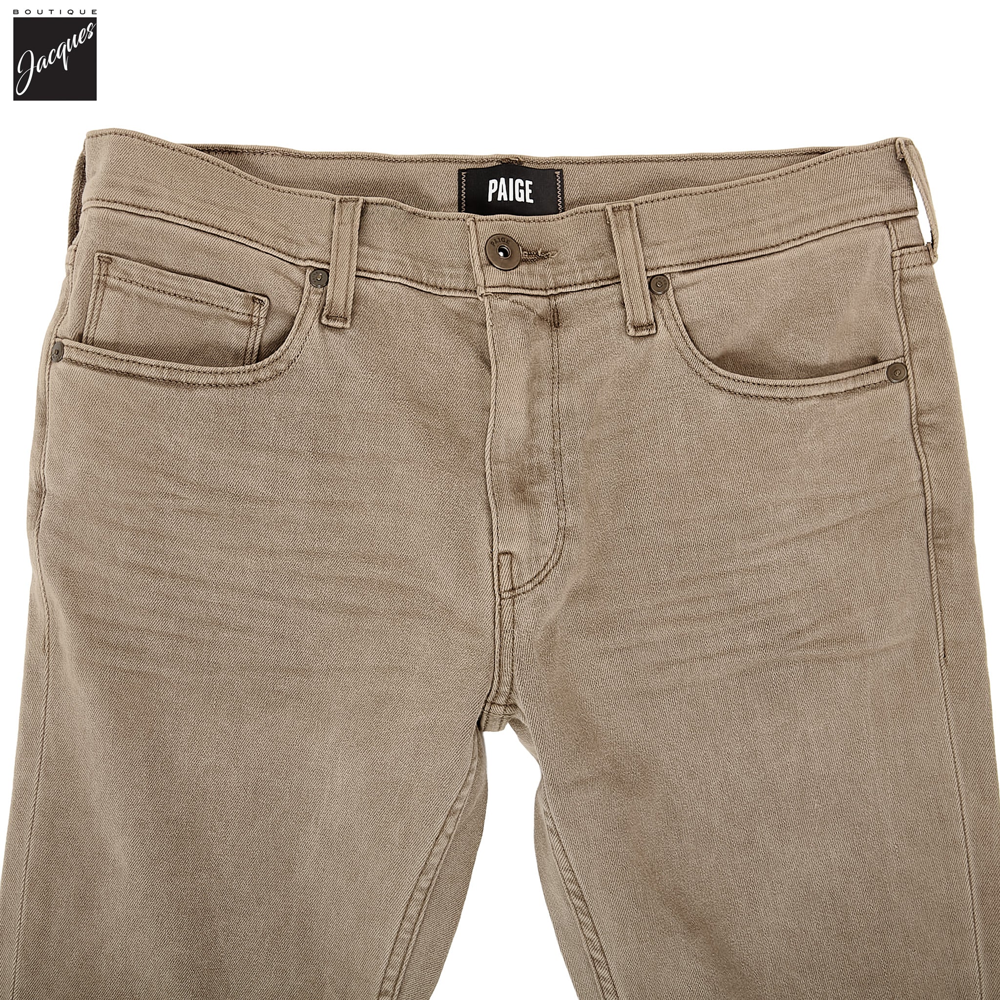 Lennox - Vintage Cabin Wood - Transcend Vintage Five Pocket Pant - PAIGE - Boutique Jacques International